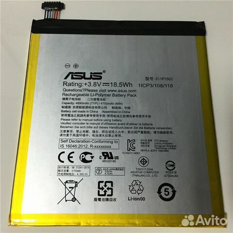 Аккумуляторы для планшетов Asus все модели