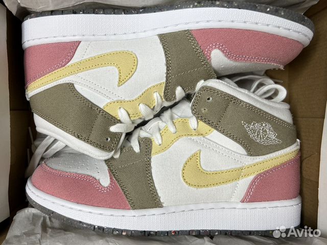 Air Jordan 1 Mid “Pastel Green” 6 Y / 38.5 EU
