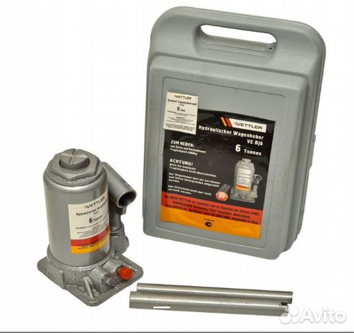 Домкрат 6 т бутылочный в кейсе