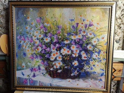 Картина, вышитая крестиком(ручная работа)