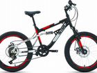 Велосипед altair MTB FS 20 disc (2021) черно-красн