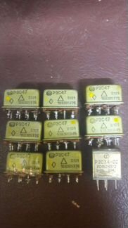 Советские радиодетали реле рэс47-8шт. Рэс34-1шт