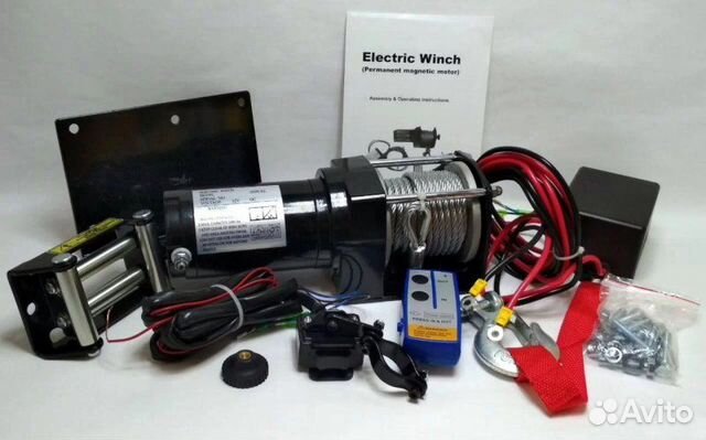Лебедка электрическая 12 вольт до 1361 кг