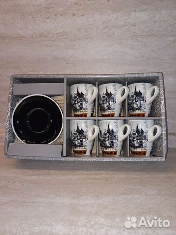 Кофейный сервиз 6 чашек