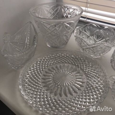 Хрустальные салатники (вазы)