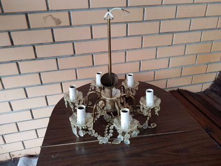 Люстра бронза СССР 6 рожковая