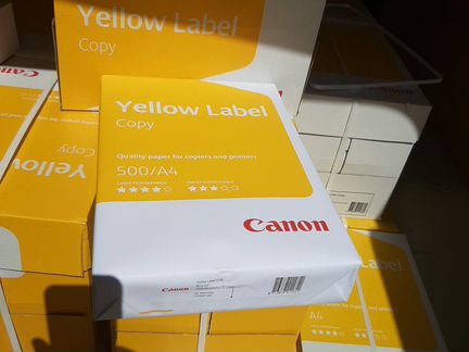 Бумага А4 Canon Yellow Label 80 г/м2 белизна CIE