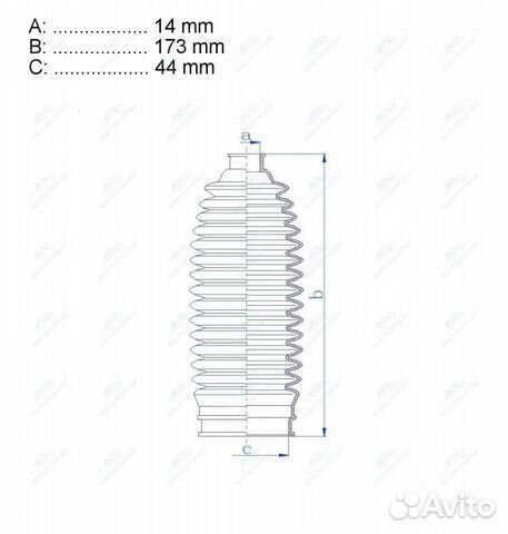 Пыльник рулевой рейки