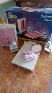 Новая деревянная мебель для кукол разная