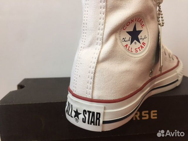 Кеды converse высокие белые 36/40