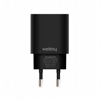 Зарядное устройство Nobby 010-001 2USB 2.1А (1/1А)