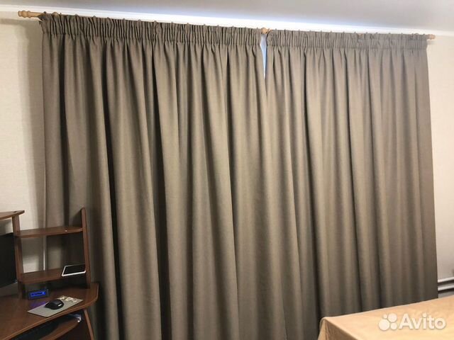 Портьера рогожка блекаут