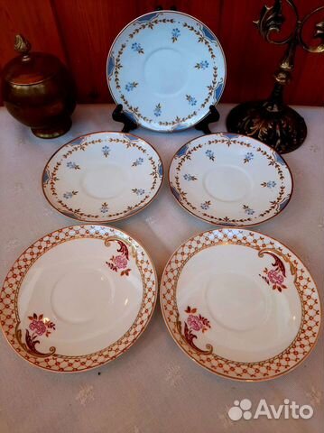 Блюда,чашка лфз,костяной фарфор СССР