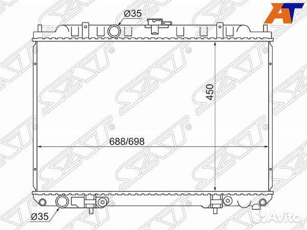 Радиатор nissan X-trail