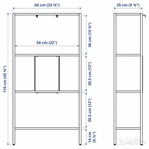 Стеллаж IKEA стальной