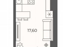Квартира-студия, 24,5 м², 25/26 эт.