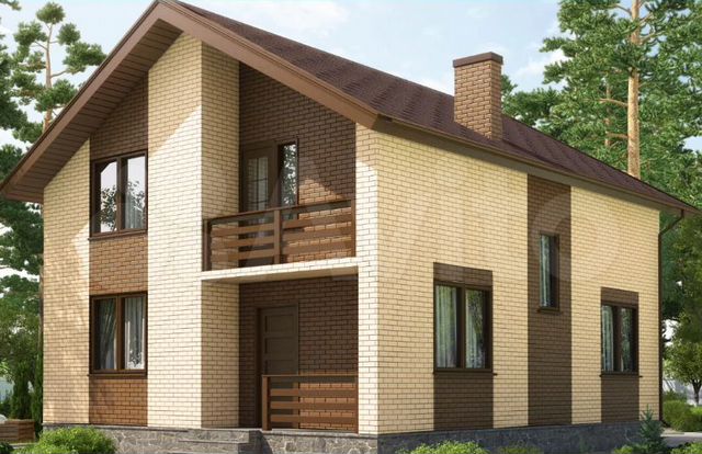 Заказать проект дома под ключ Дом 140 м² на участке 6 сот. на продажу в Новой Усмани Купить дом в Новой Усмани