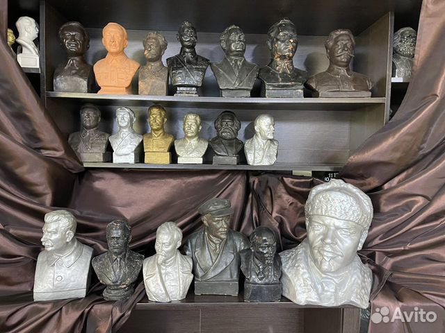 Бюсты политических деятелей, гжель, 1938 г