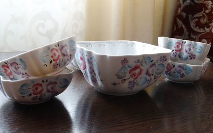 Комплект салатников 7 штук, Сысерть, 80-е