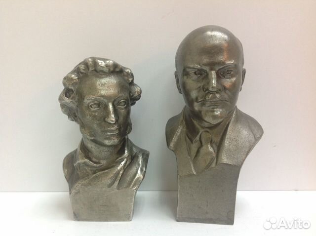 Бюст Ленин Пушкин. СССР