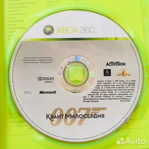 Диск на xbox 360 лицензия