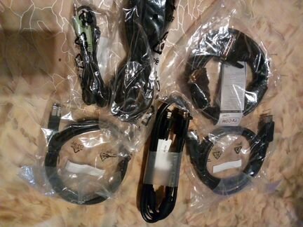 Кабели hdmi, DP, DVI, DP-DVI, VGA, питание