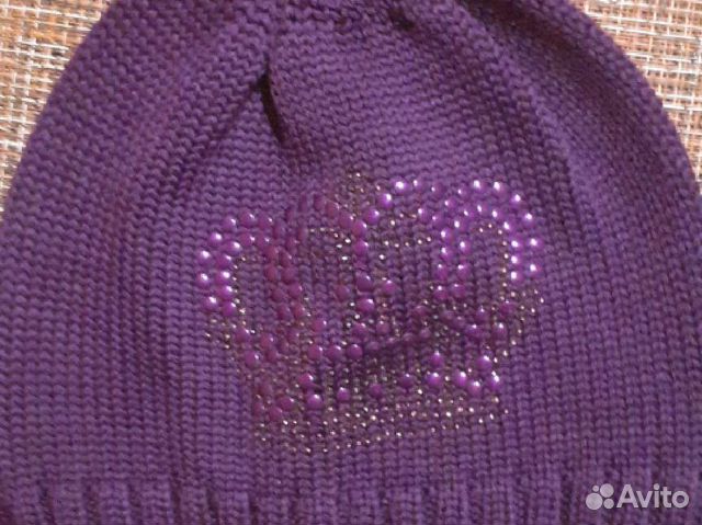 Шапка для девочки производства Италии демисезонная