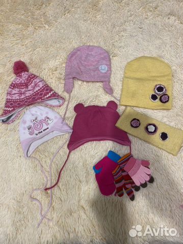 Комплект шапок на 6мес-1.5 года
