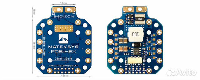 Matek PDB-HEX 2-12S 5A 5V/9V/12V BEC