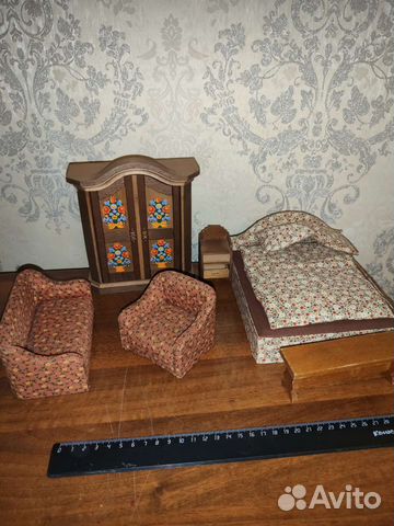 Коллекционная винтажная кукольная мебель