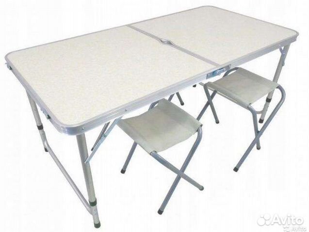 Стол раскладной туристический + 2 стула