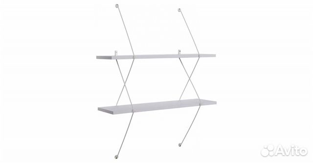 Полка настенная белая