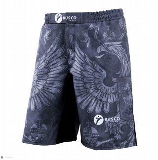 Шорты мма Rusco Sport Black Herb (XXL)