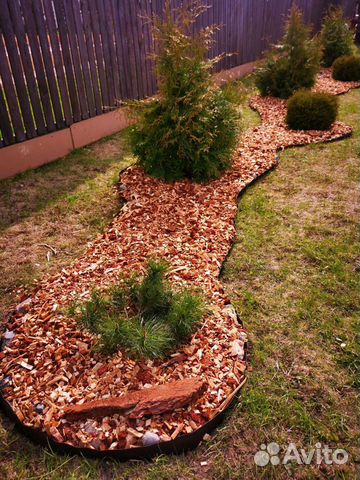 Щепа, кора(мульча) лиственницы