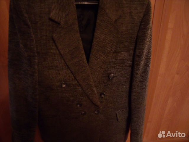 Двубортный пиджак мужской или для школьника 48 (M)