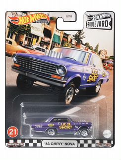 Hot wheels boulevard Chevy nova gasser premium