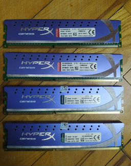 Озу Kingston HyperX Genesis DDR3 1600MHz 4Gb х 4шт