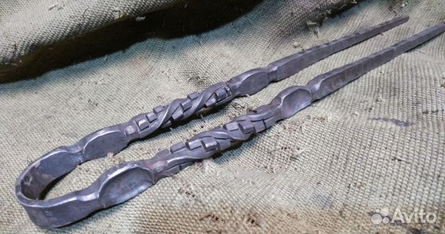 Красивые кованые щипцы для кальяна