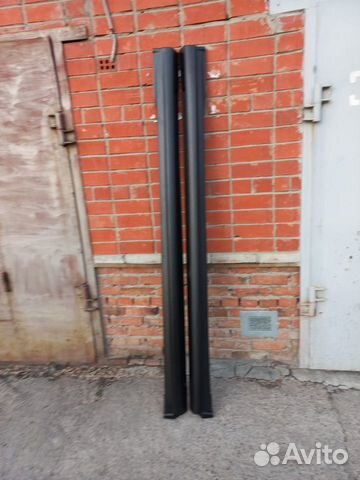 Пластиковые накладки на пороги Ларгус