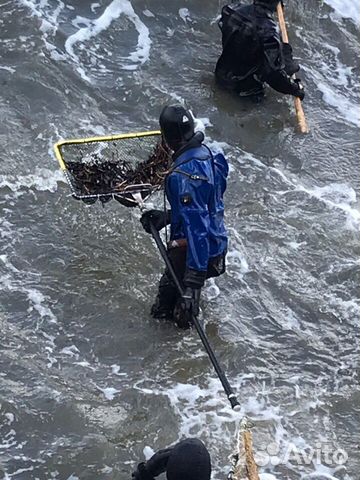 Сачки и садки для ловли янтаря, рыбы,мусора в воде