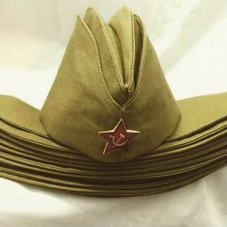 Новые пилотки военные со звездой детские взрослые