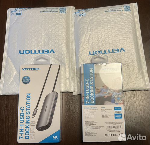 PD 100W Vention USB Type-C 7 в 1