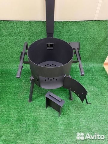 Печь под Казан с дверцей трубой и зольником 6-22л