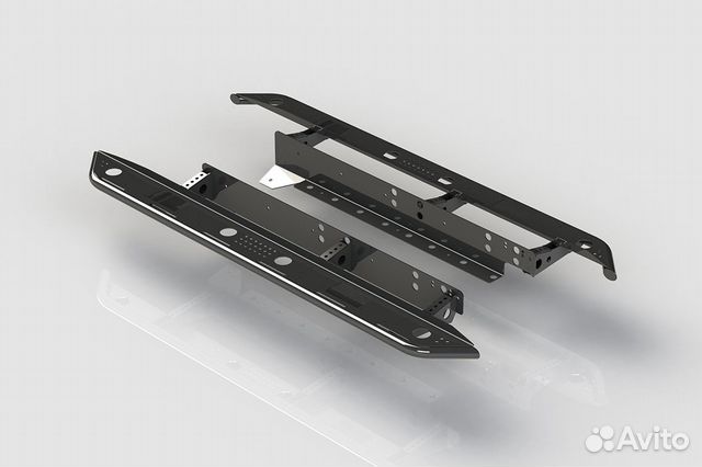 Пороги BMS alfa для Toyota Tundra DC 07-21 лифт 50