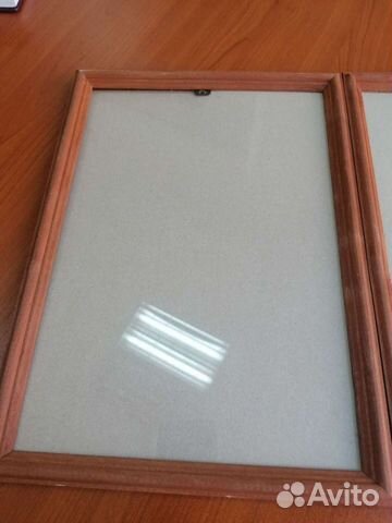 Рамка формат А4 дерево, металл