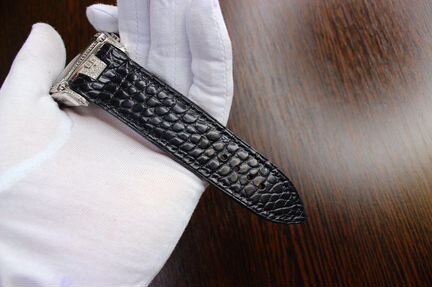 Ремешок для часов из кожи Крокодила ручная работа