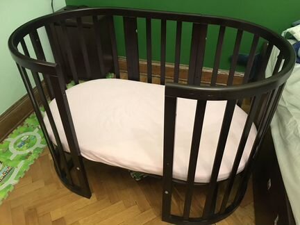 Детская кроватка трансформер с маятником Ellipsebe