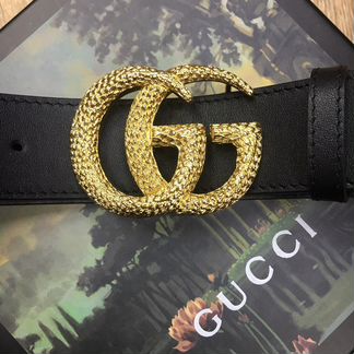 Ремень gucci c пряжкой double GG