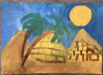 Картины маленького художника гуашь А3