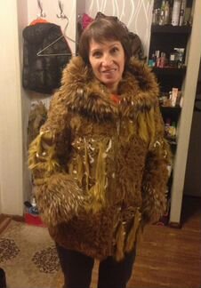 Шуба из натураньного меха
